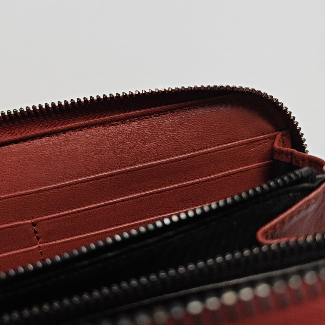 Lambskin Wallet Red