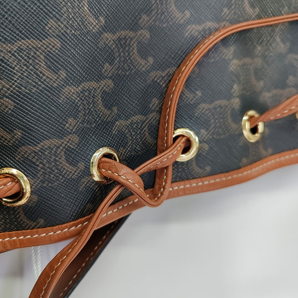 TRIOMPHE CANVAS Small Coated Canvas Brown
