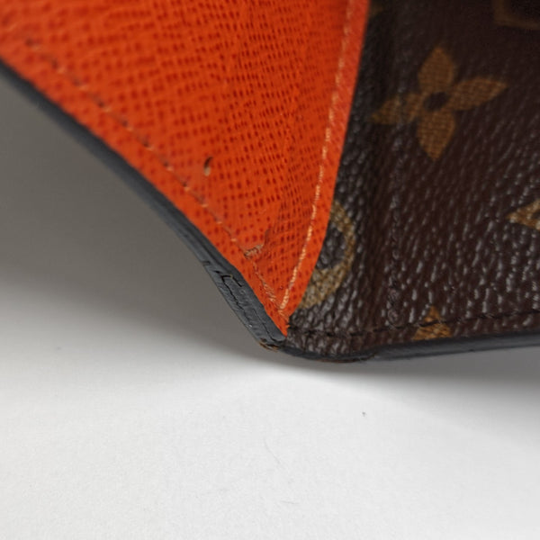 JOSÉPHINE Monogram Coated Canvas Brown Wallet