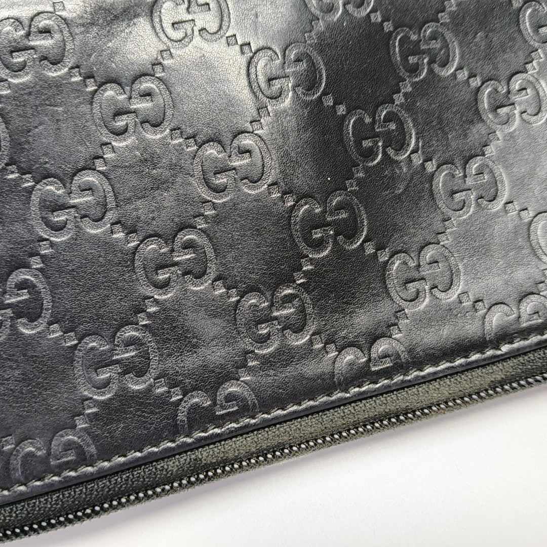 Monogram Calfskin Clutch Black