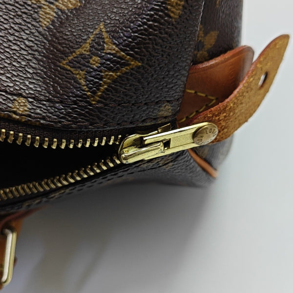 SPEEDY 30 Monogram Coated Canvas Brown
