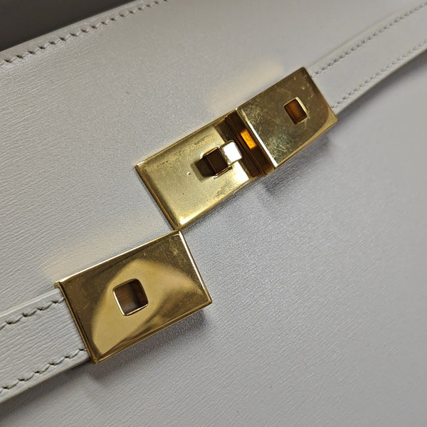 MANHATTAN Medium Calfskin White
