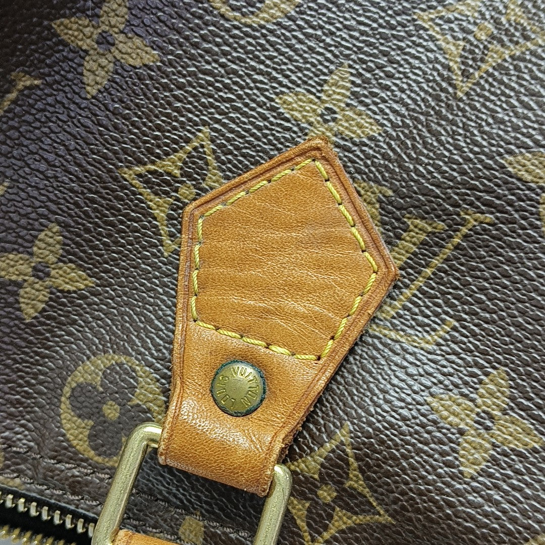 SPEEDY 30 Monogram Coated Canvas Brown