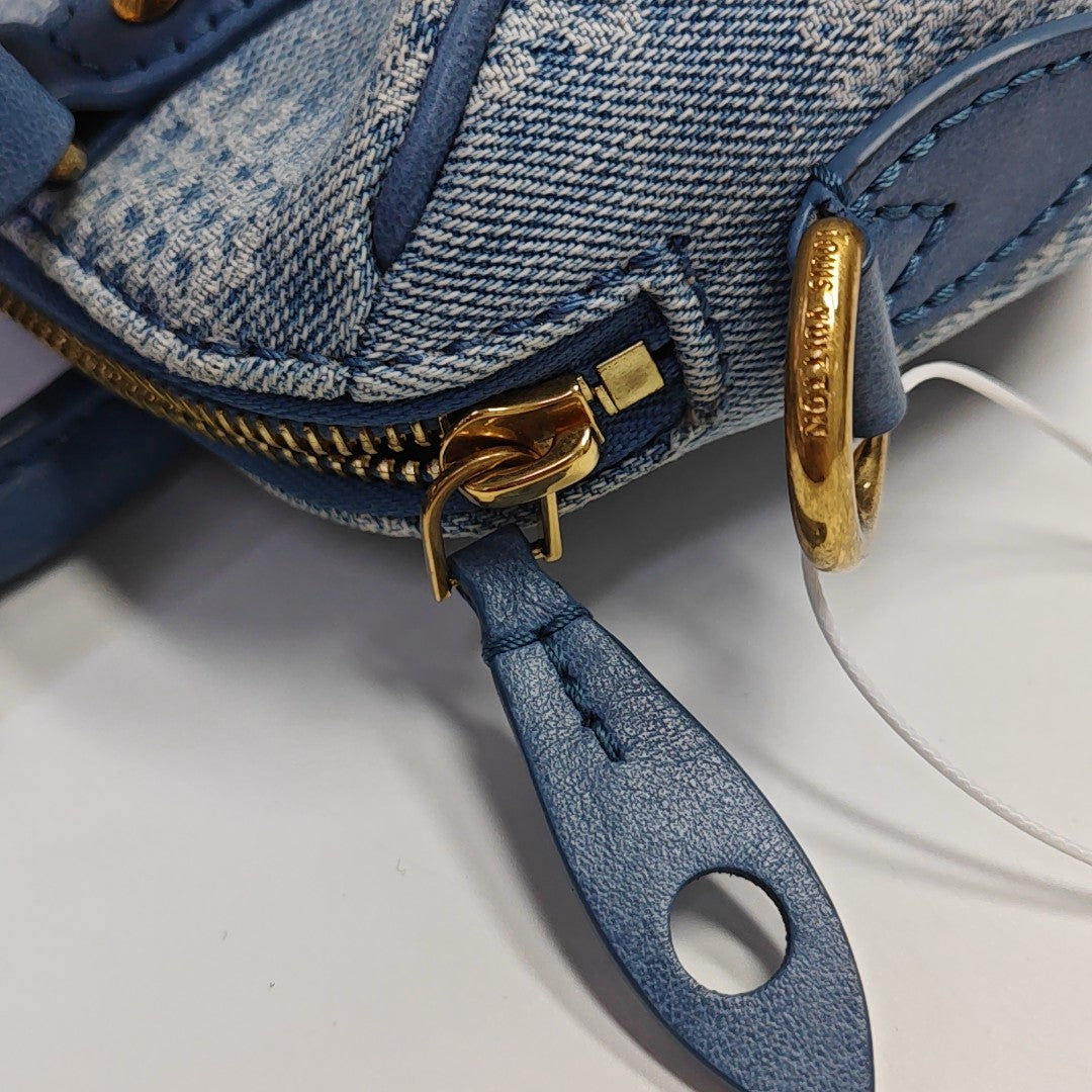 SPEEDY 18 Damier Canvas Blue
