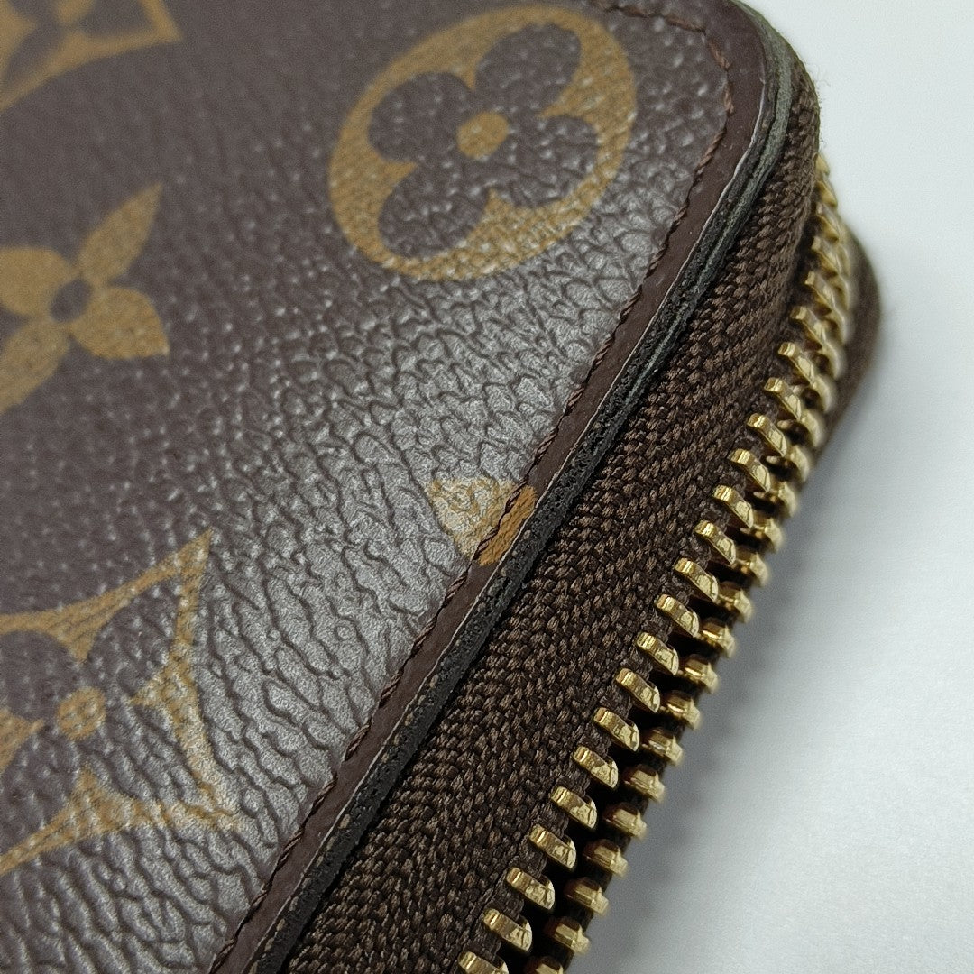 CLÉMENCE Monogram Coated Canvas Brown Wallet