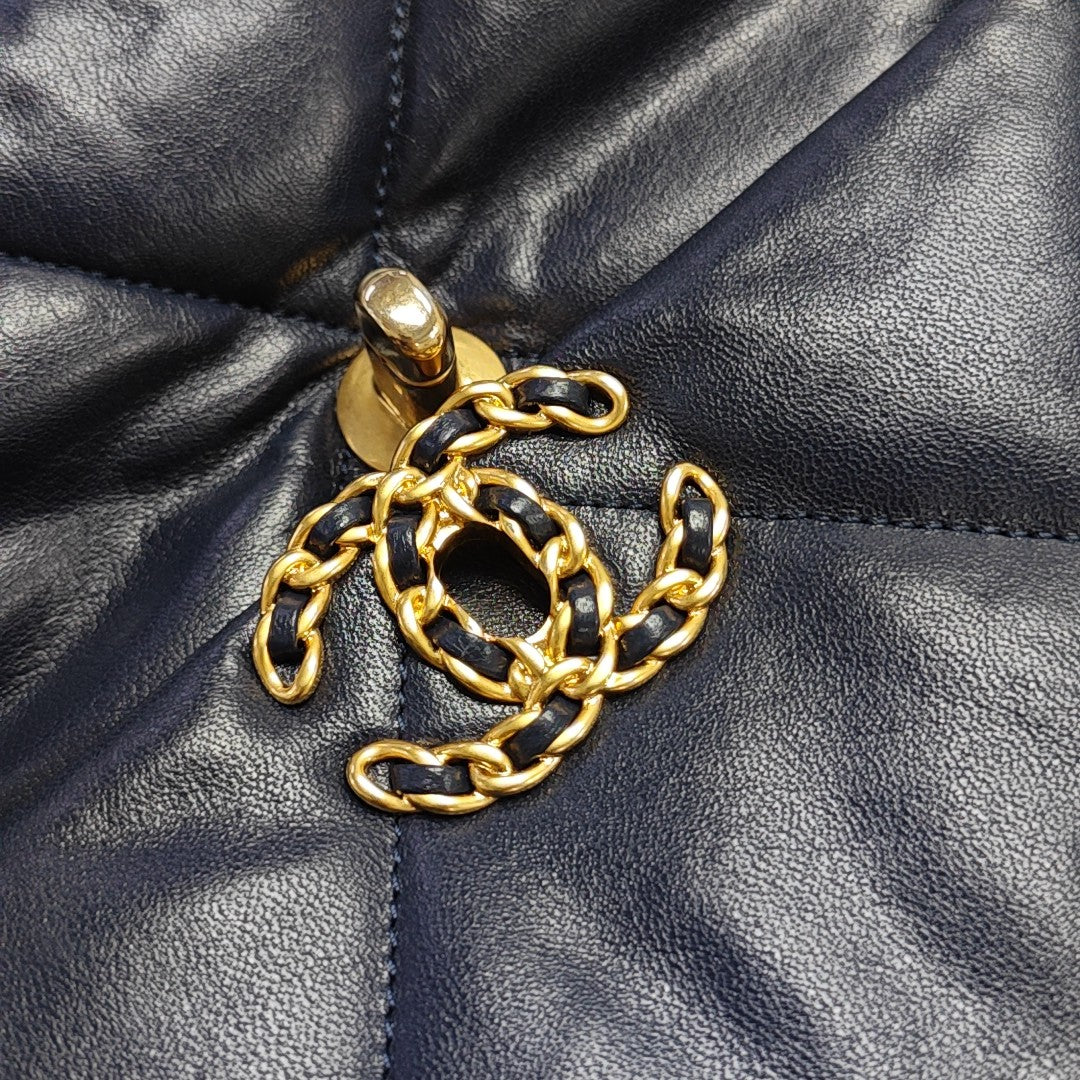 CHANEL 19 Small Quilted Lambskin Blue