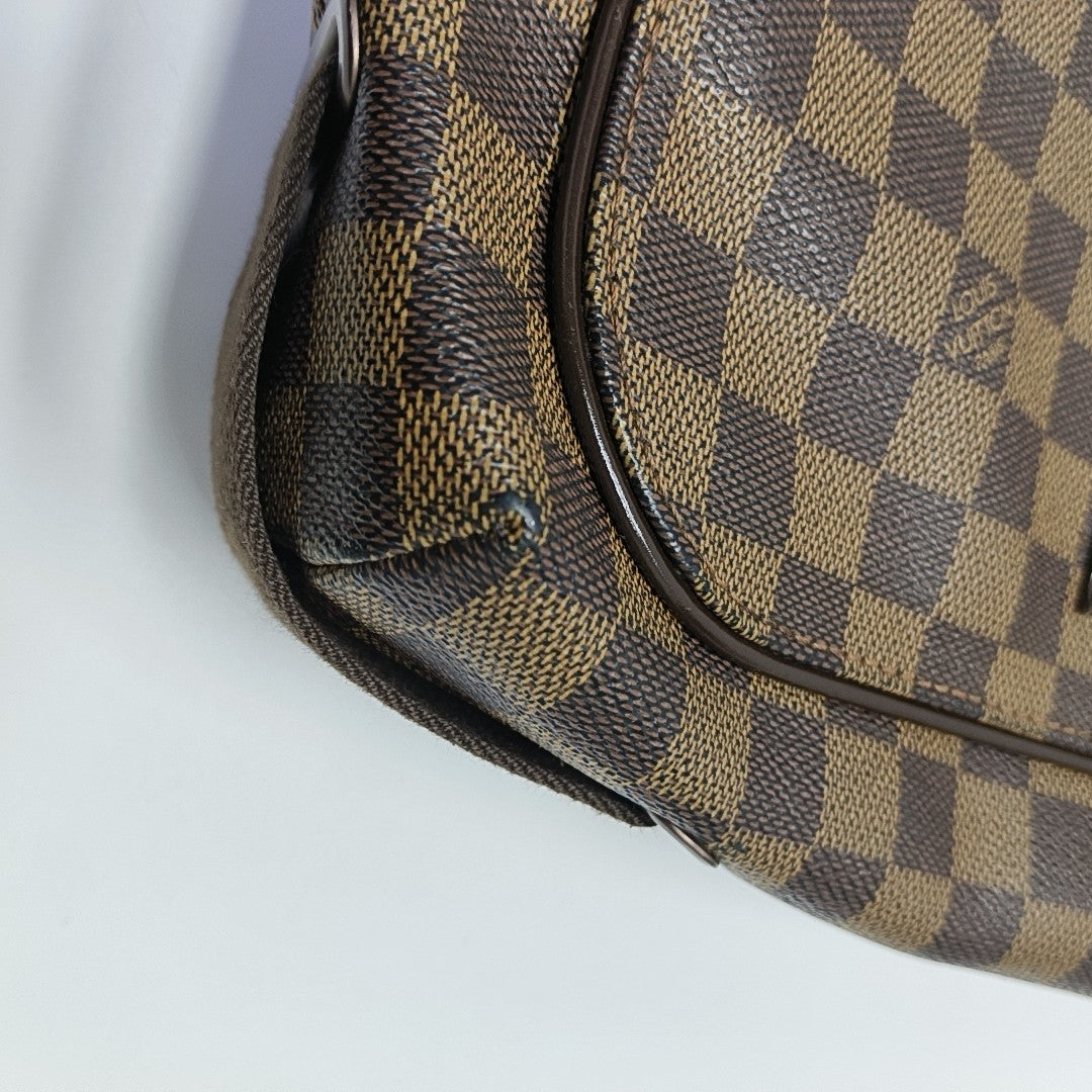 DISTRICT MM Damier Ebene Coated Canvas Brown