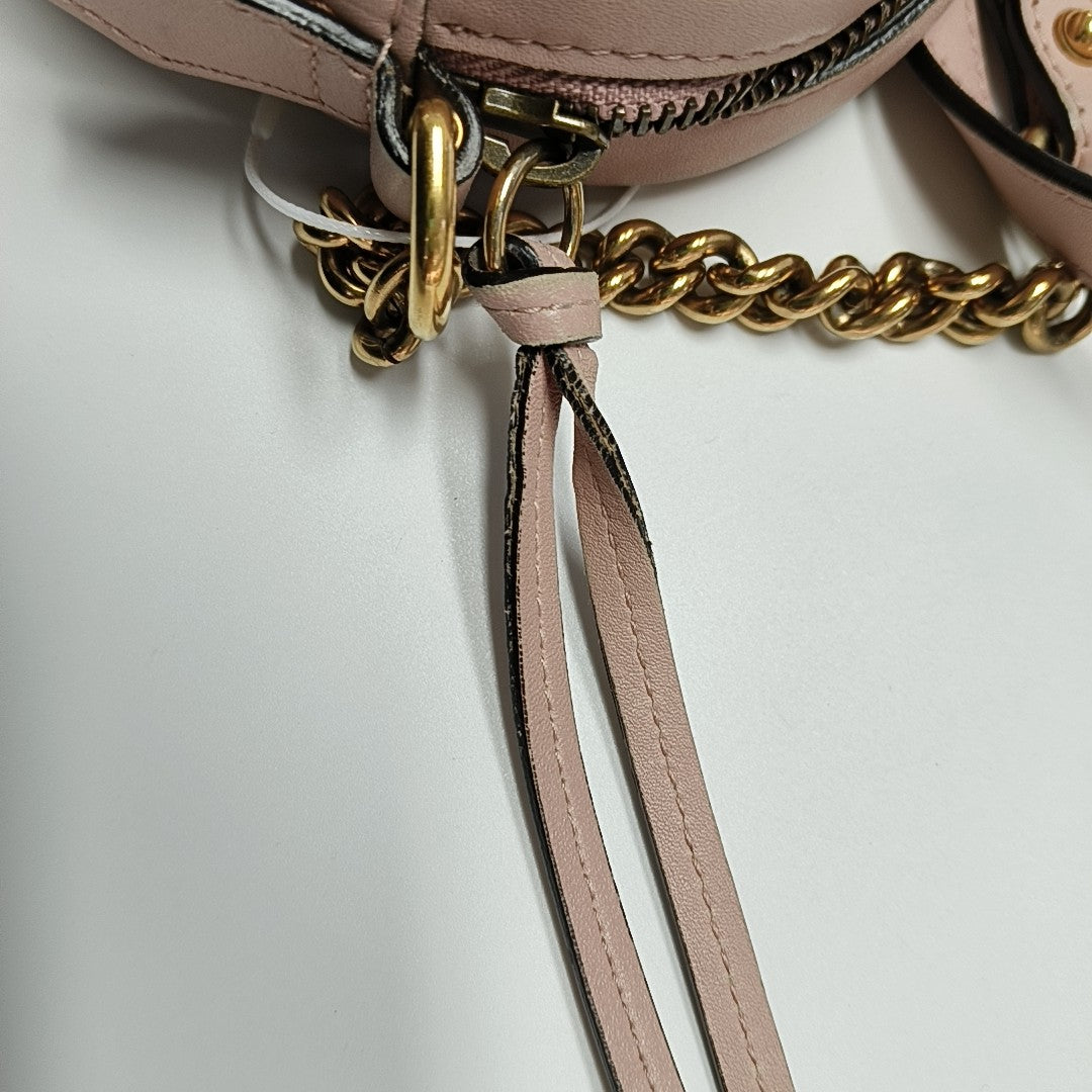 GG Marmont Mini Quilted Calfskin Pink