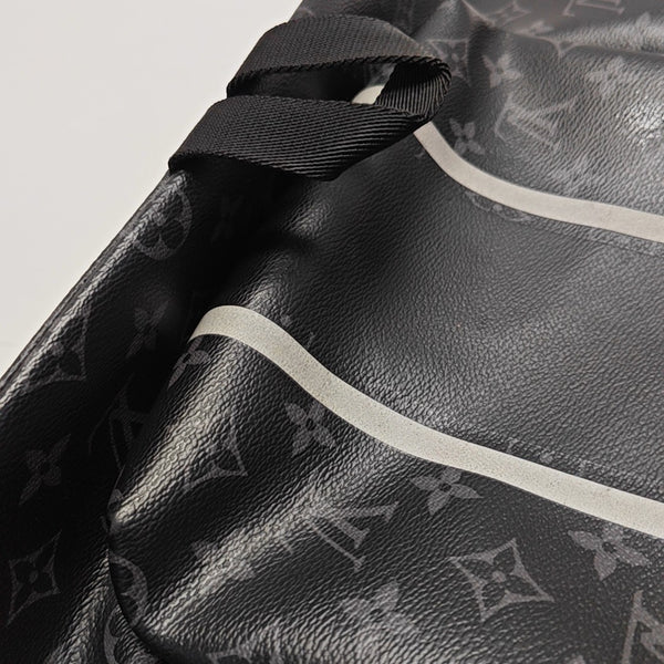Coated Canvas Backpack Black