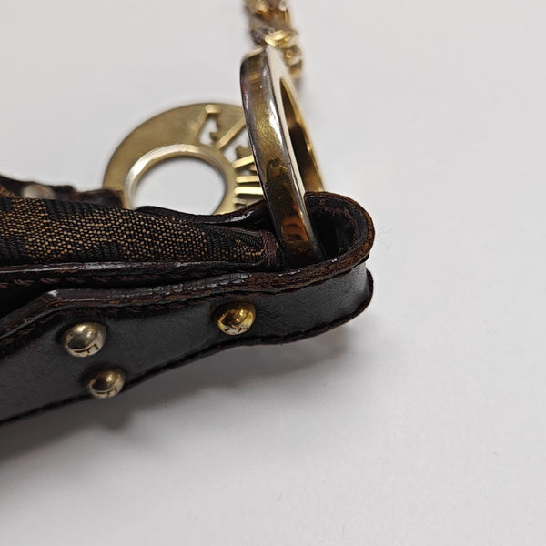Canvas Top Handle Bag Brown