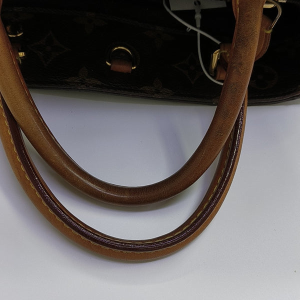 MONTAIGNE BB Monogram Coated Canvas Brown