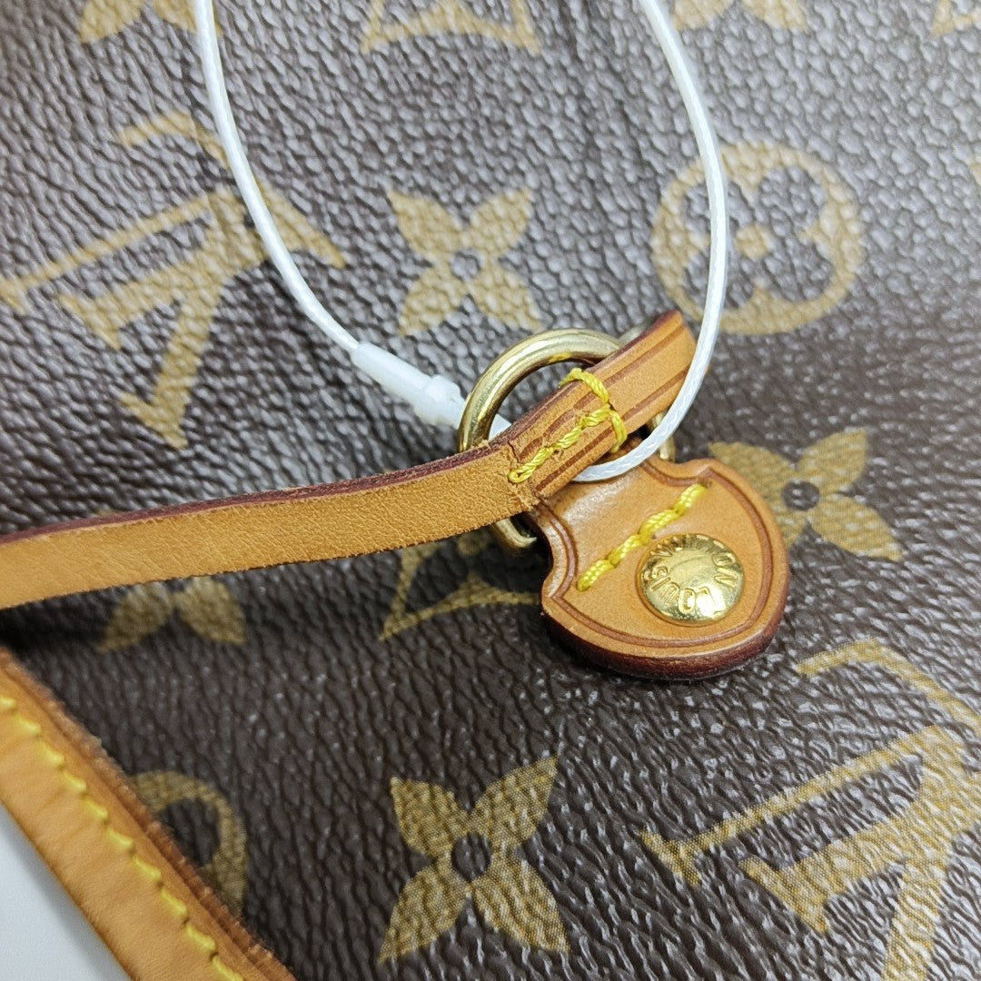 NEVERFULL GM Monogram Coated Canvas Brown