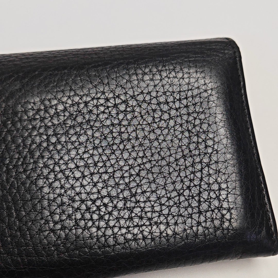 GG Marmont Super Mini Calfskin Black Wallet