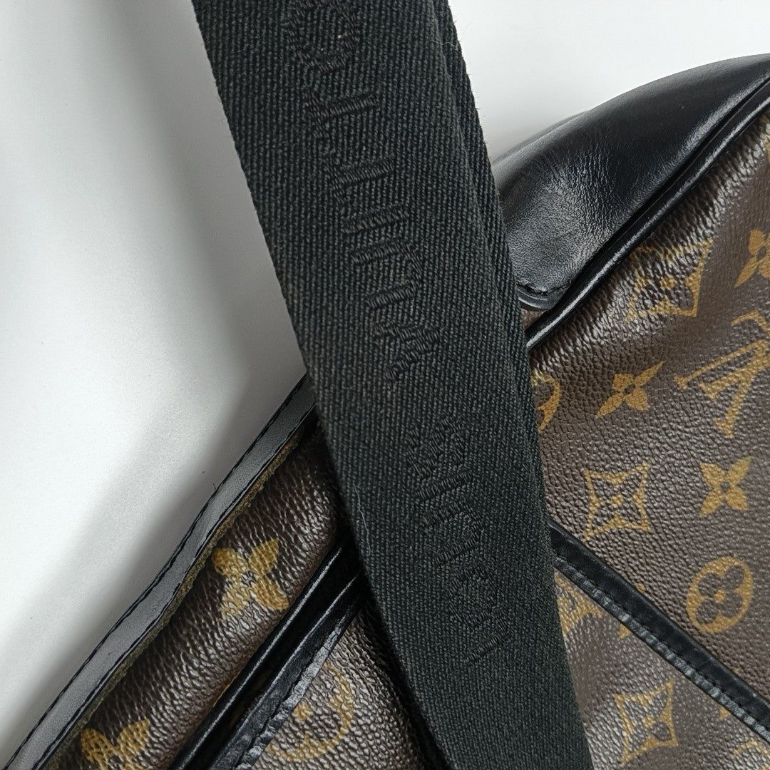 BASS Monogram Coated Canvas Brown