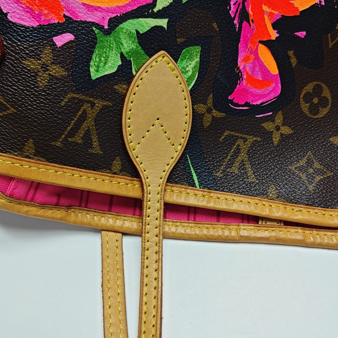 NEVERFULL MM Monogram Coated Canvas Brown