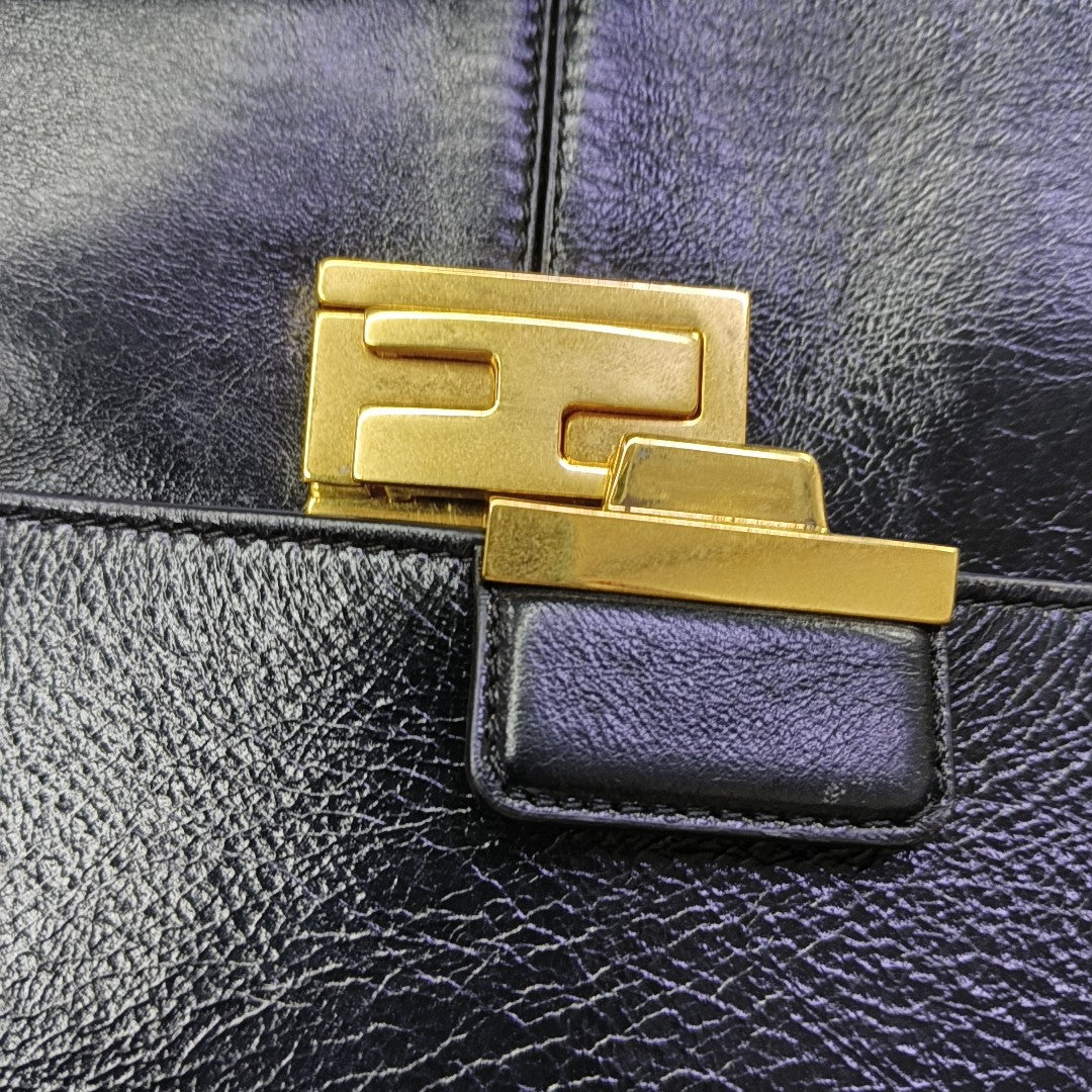 Kan U Large Lambskin Black