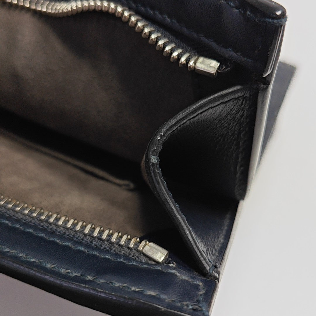 Signature Monogram Calfskin Blue