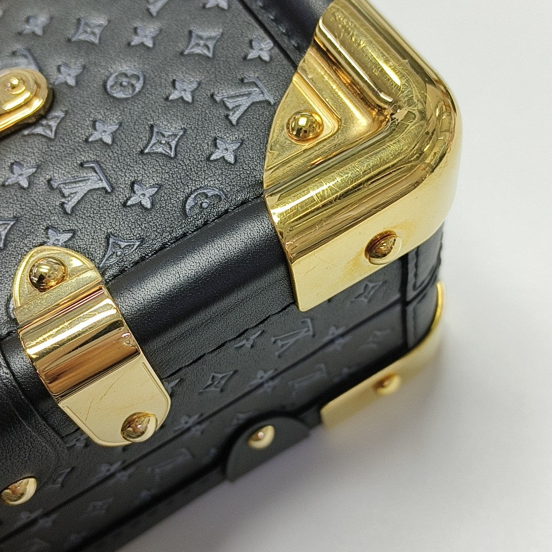 PETITE MALLE Calfskin Black