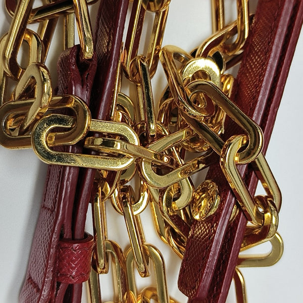 Saffiano Calfskin Crossbody Bag Red