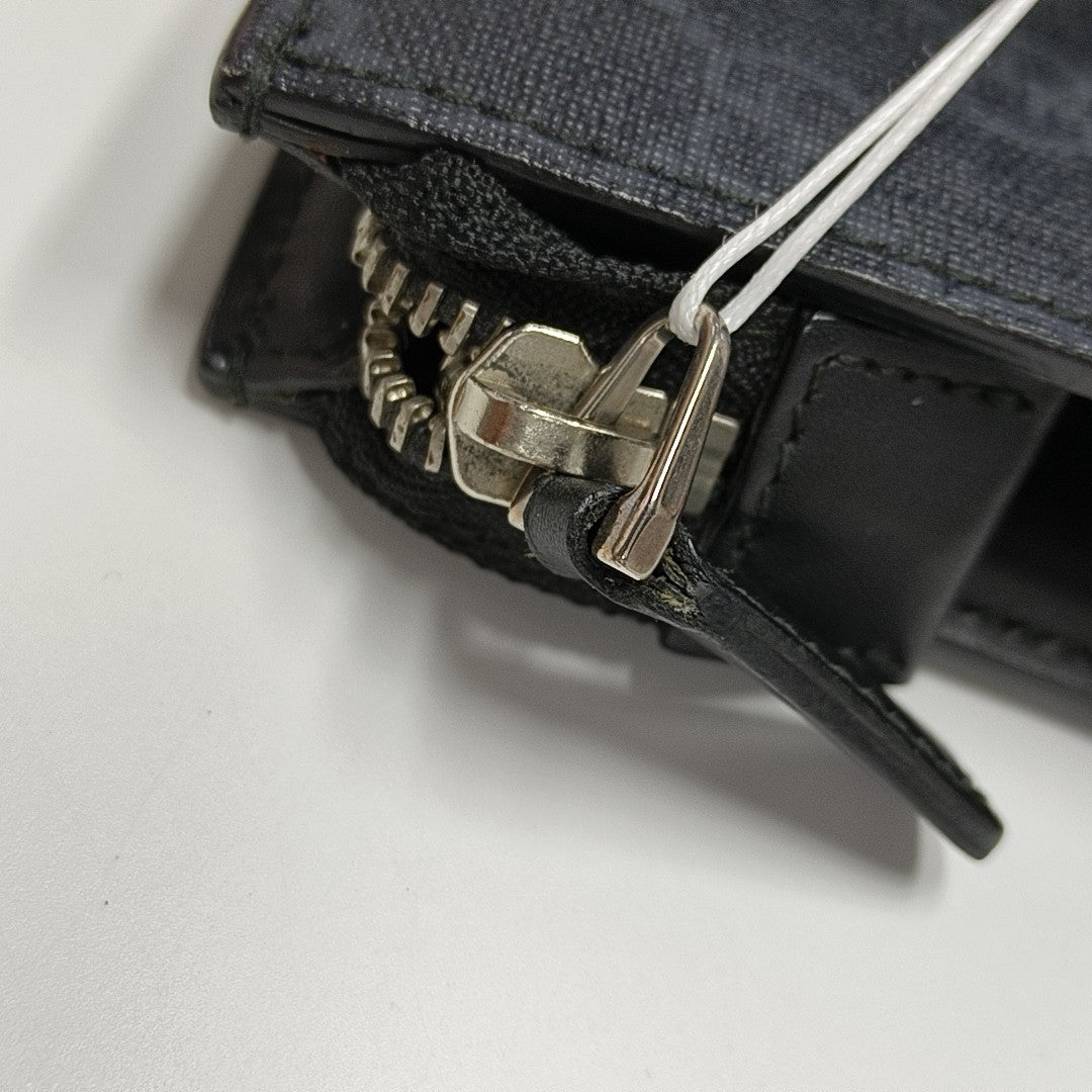 GG Supreme Monogram Coated Canvas Gray