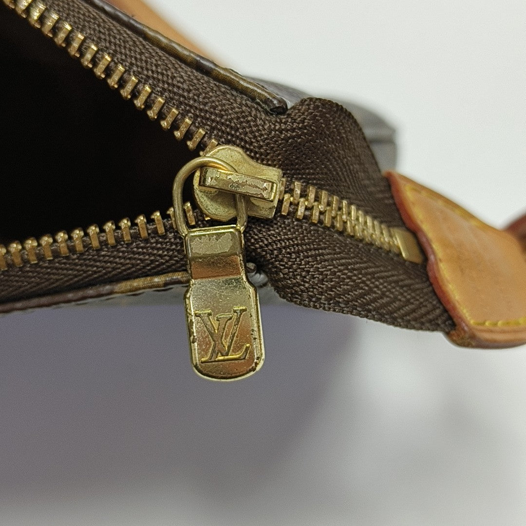 ACCESSOIRES Monogram Coated Canvas Brown