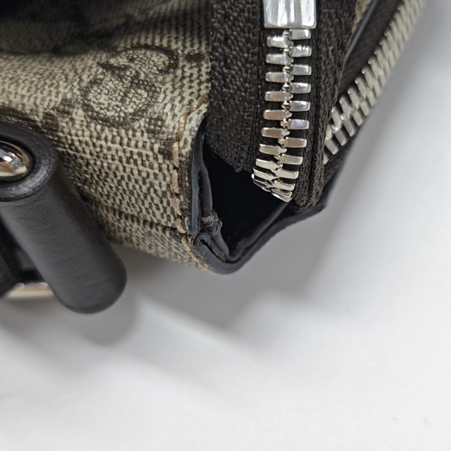 GG Supreme Monogram Coated Canvas Black