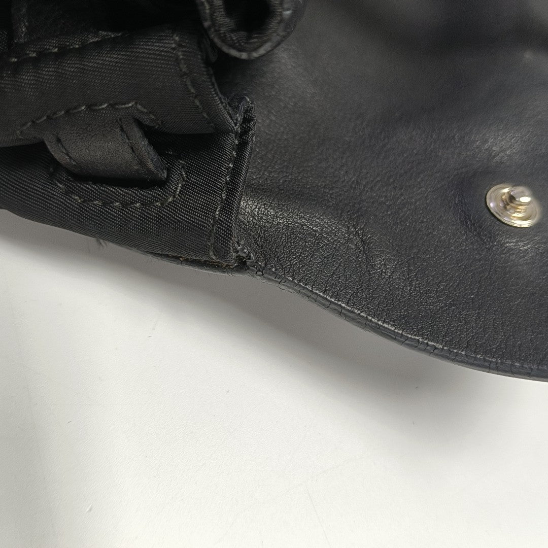 Nylon Shoulder Bag Black