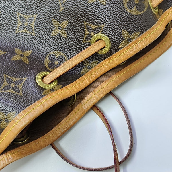 NOÉ BB Monogram Coated Canvas Brown