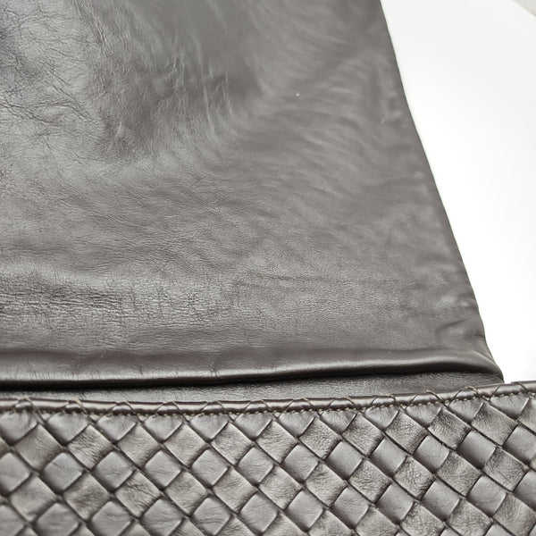 Calfskin Shoulder Bag Brown