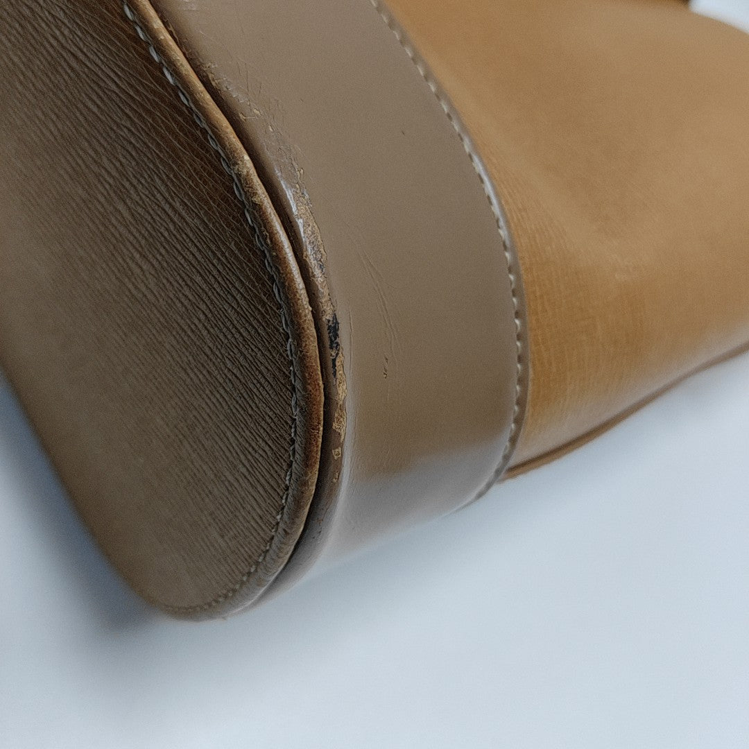 Calfskin Bucket Bag Brown