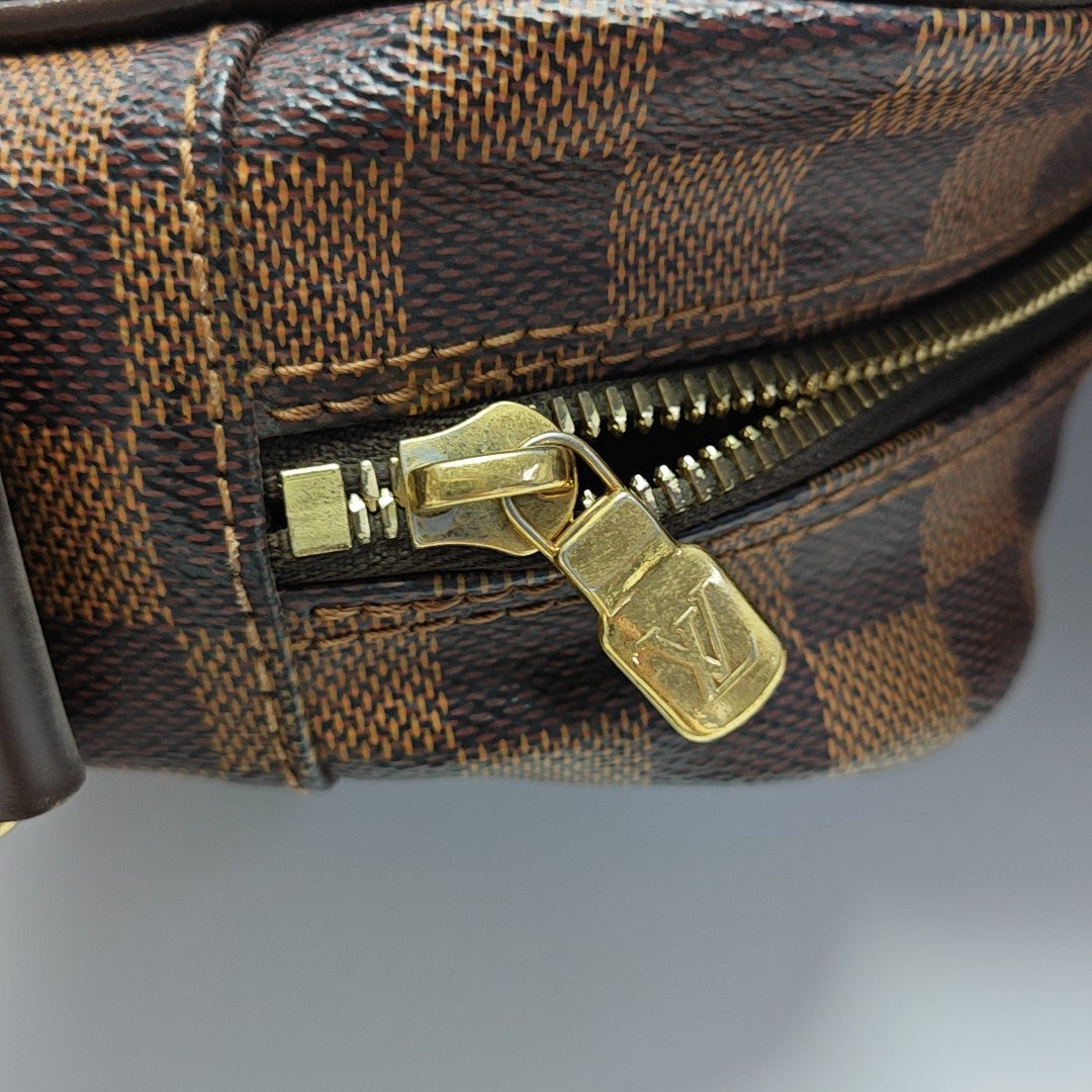 SHELTON MM Damier Ebene Coated Canvas Brown