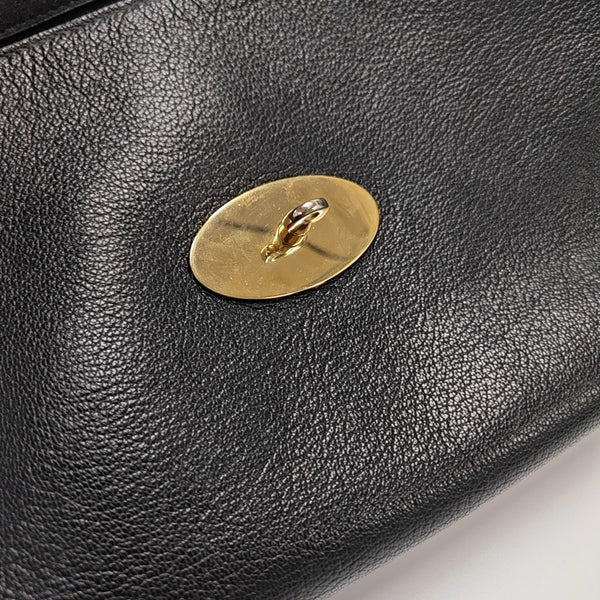 Calfskin Shoulder Bag Black