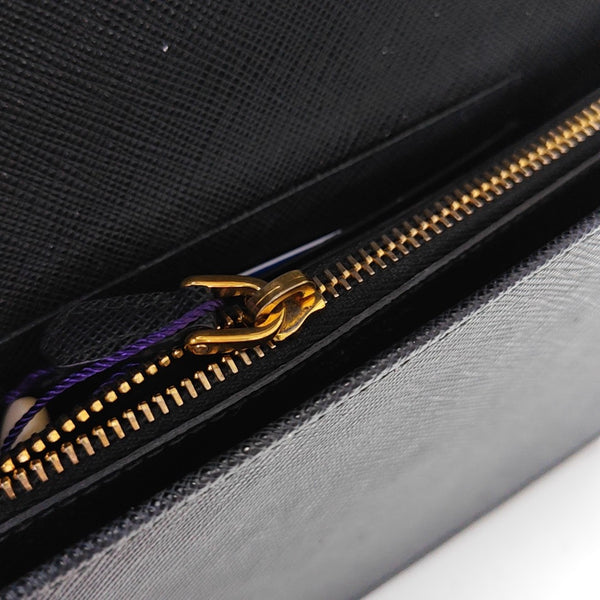 Saffiano Calfskin Shoulder Bag Black
