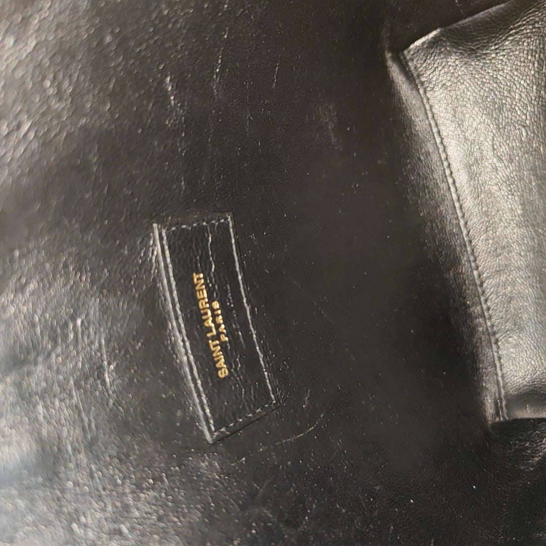 Calfskin Shoulder Bag Black