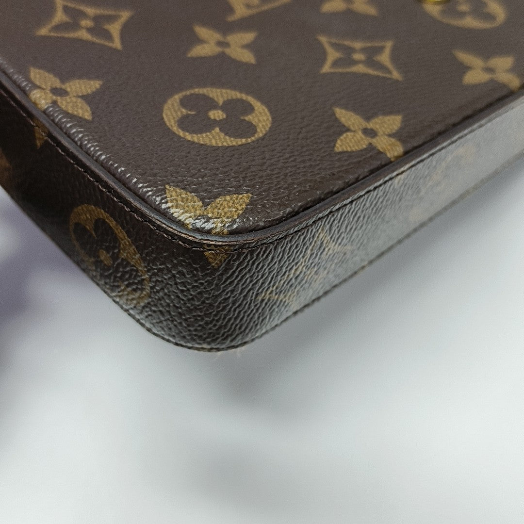 FÉLICIE Monogram Coated Canvas Brown