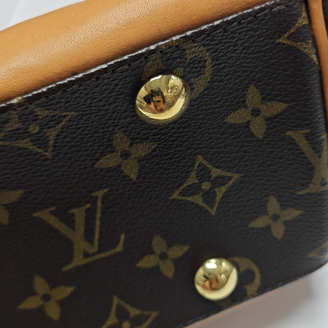 BEVERLY MM Monogram Coated Canvas Brown