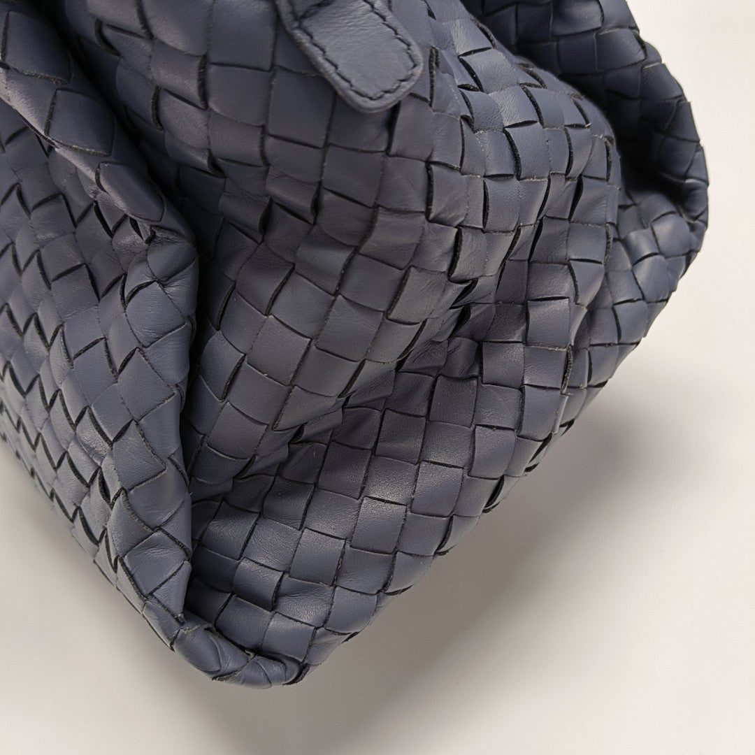 Calfskin Top Handle Bag Blue