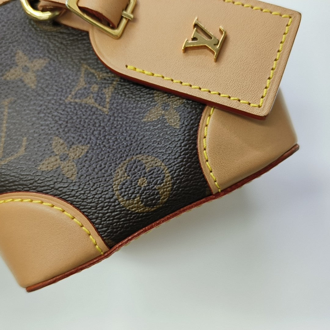 NOÉ Mini Monogram Coated Canvas Brown