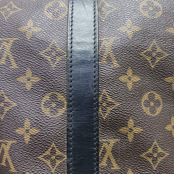 KEEPALL 45 Monogram Coated Canvas Brown