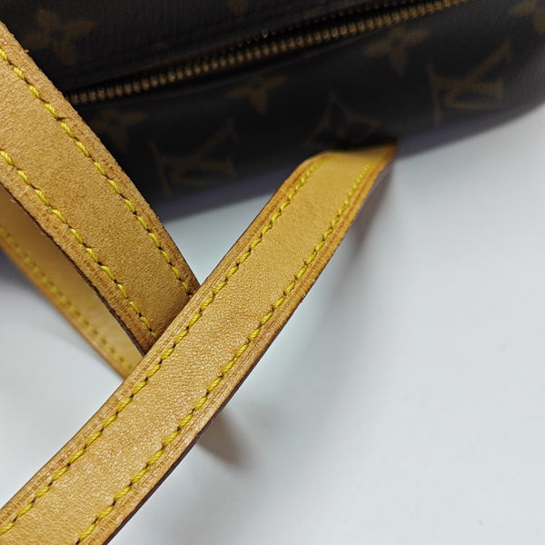 CITE MM Monogram Coated Canvas Brown