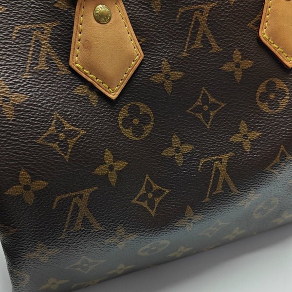 SPEEDY 25 Monogram Coated Canvas Brown