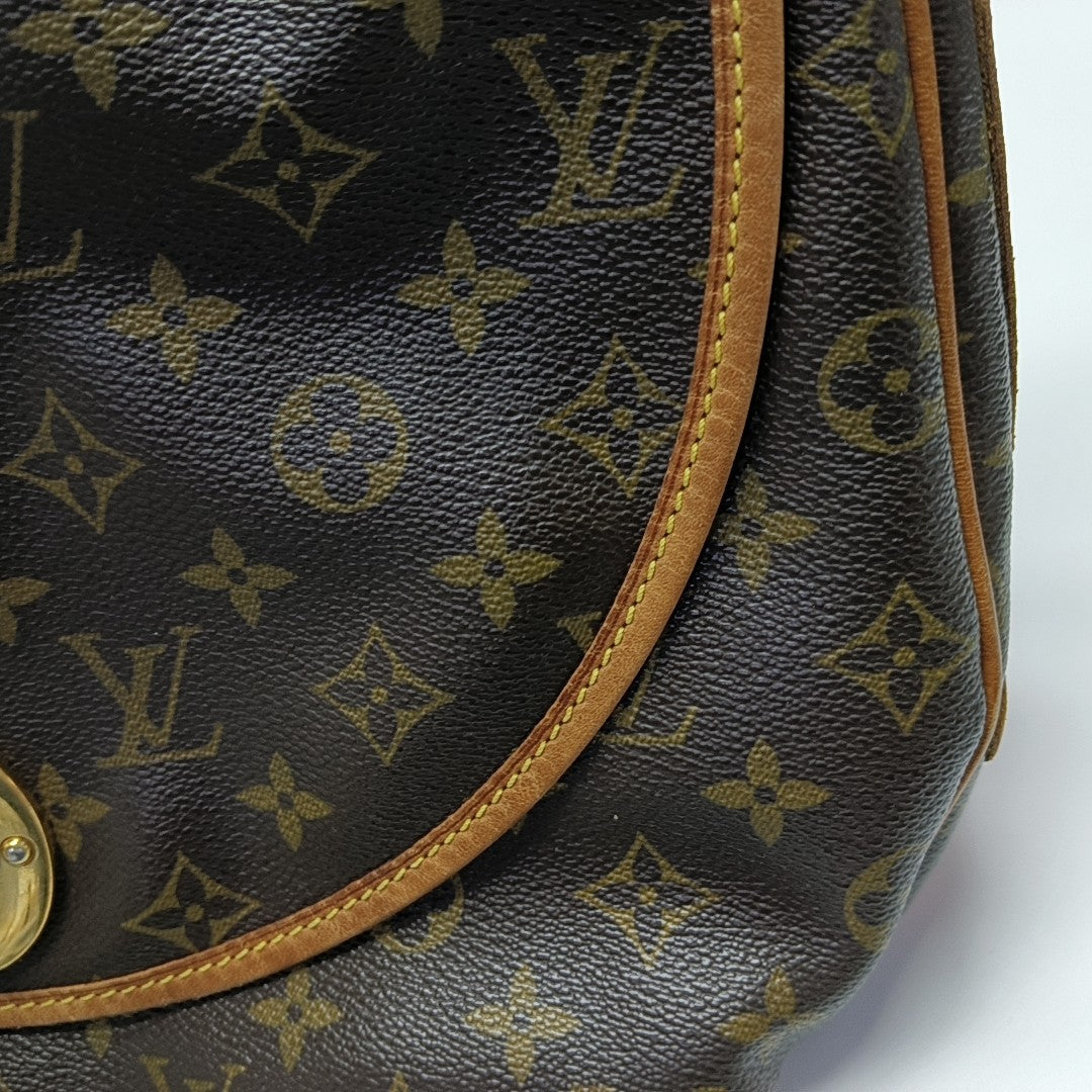 TULUM GM Monogram Coated Canvas Brown