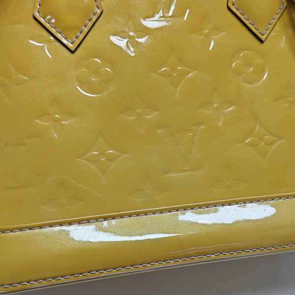 ALMA BB Monogram Patent Leather Yellow