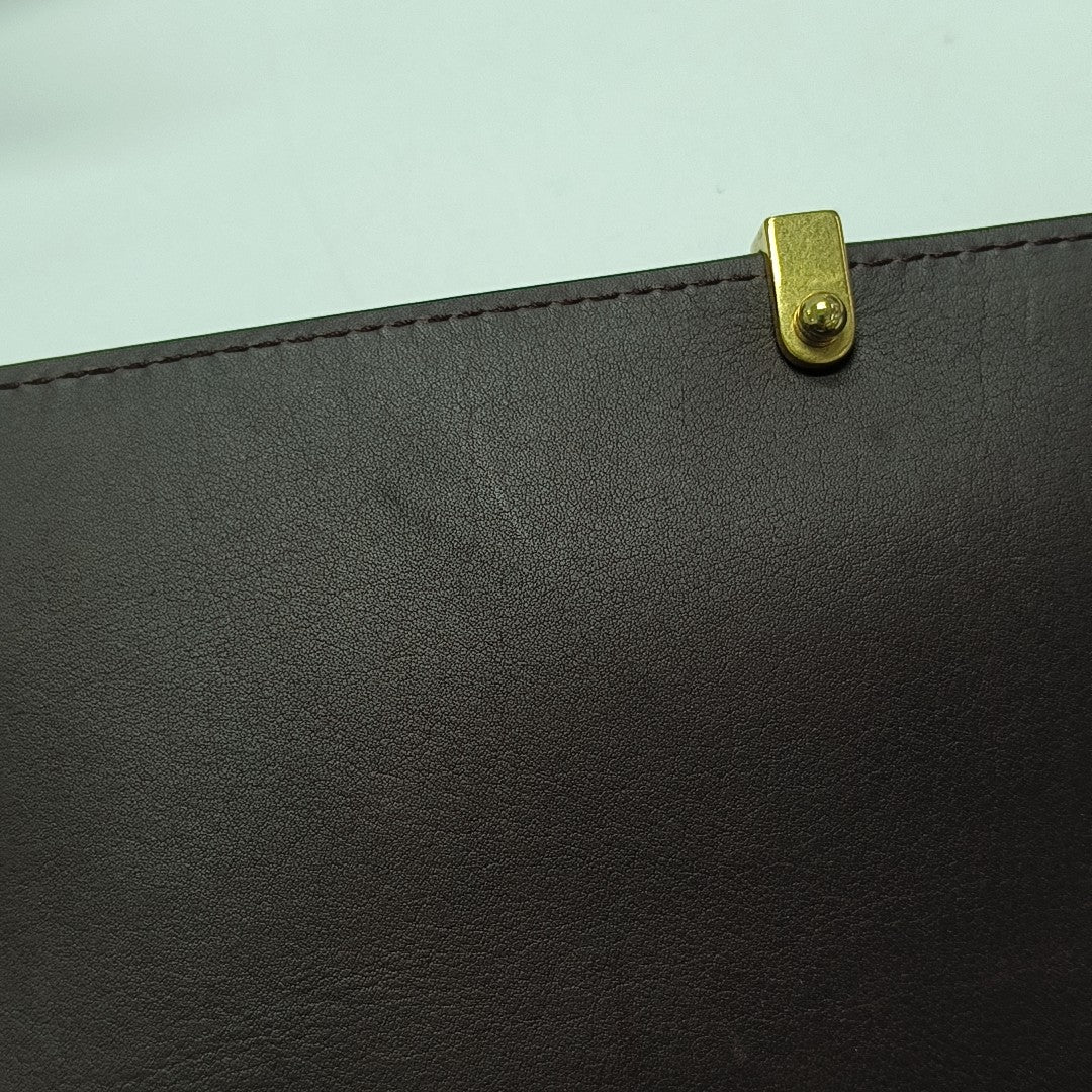 CHYC Y LIGNE Calfskin Red Wallet