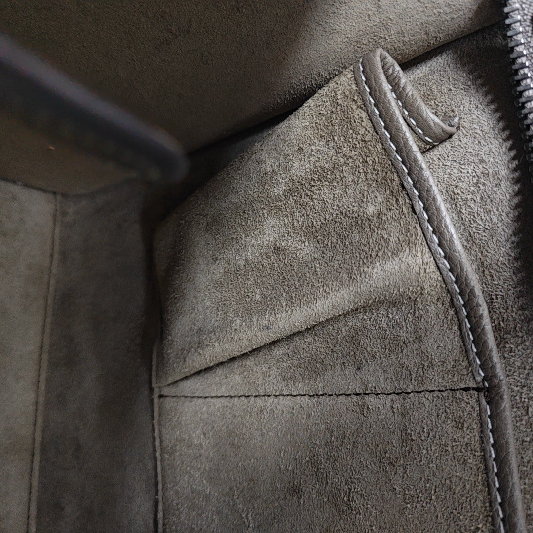 LUGGAGE Quilted Calfskin Gray