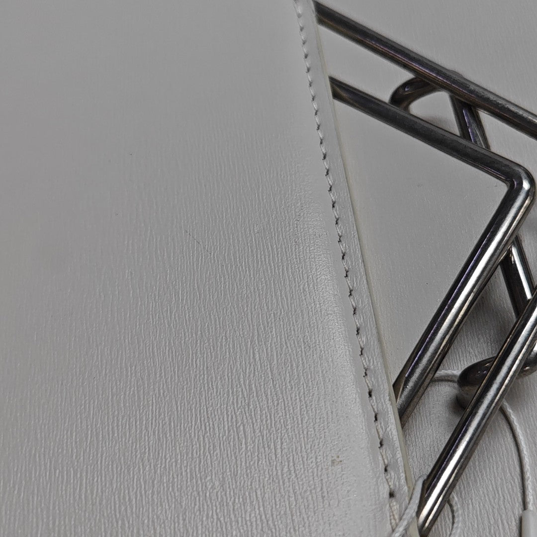 The Clip Calfskin White