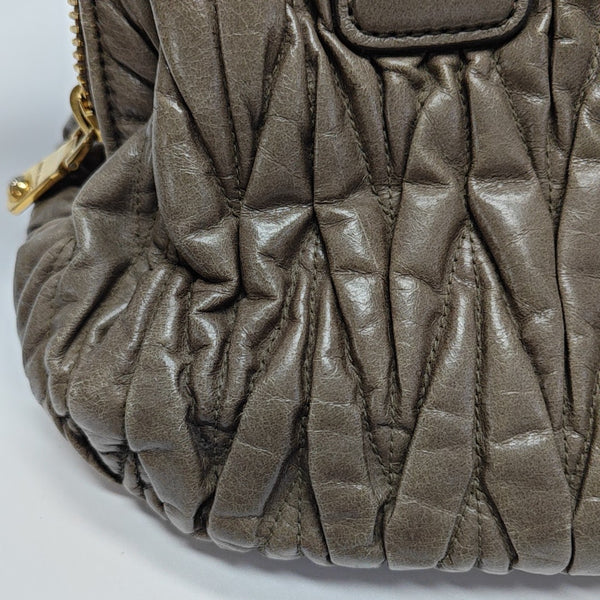 Madras Quilted Lambskin Green