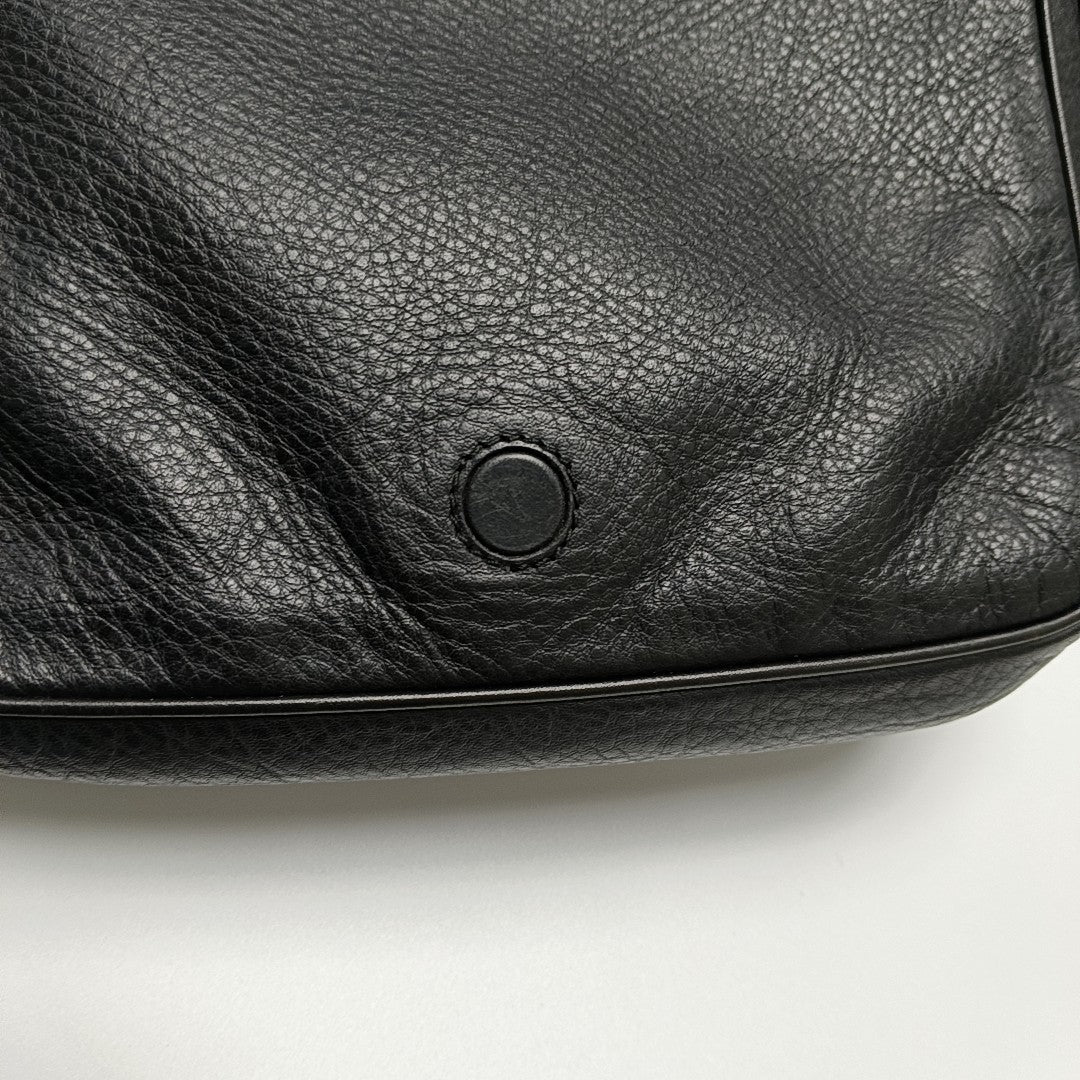 Calfskin Shoulder Bag Black
