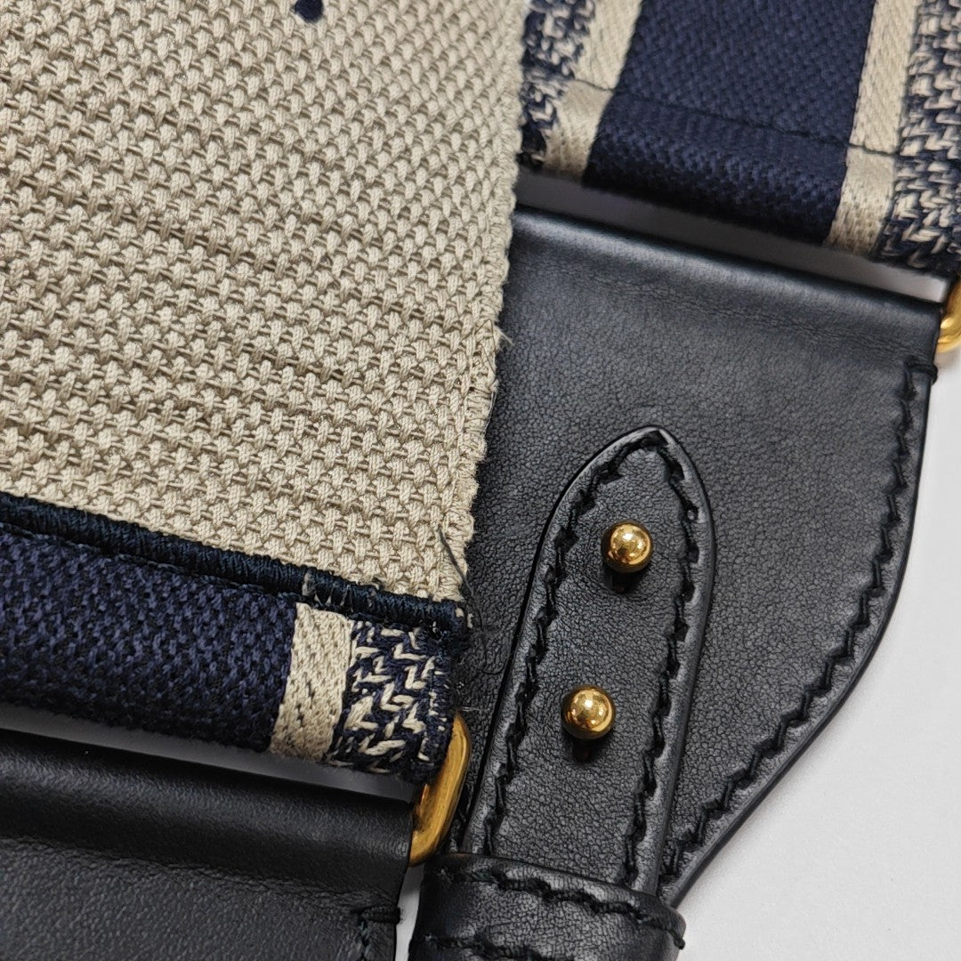 Saddle Mini Oblique Canvas Blue