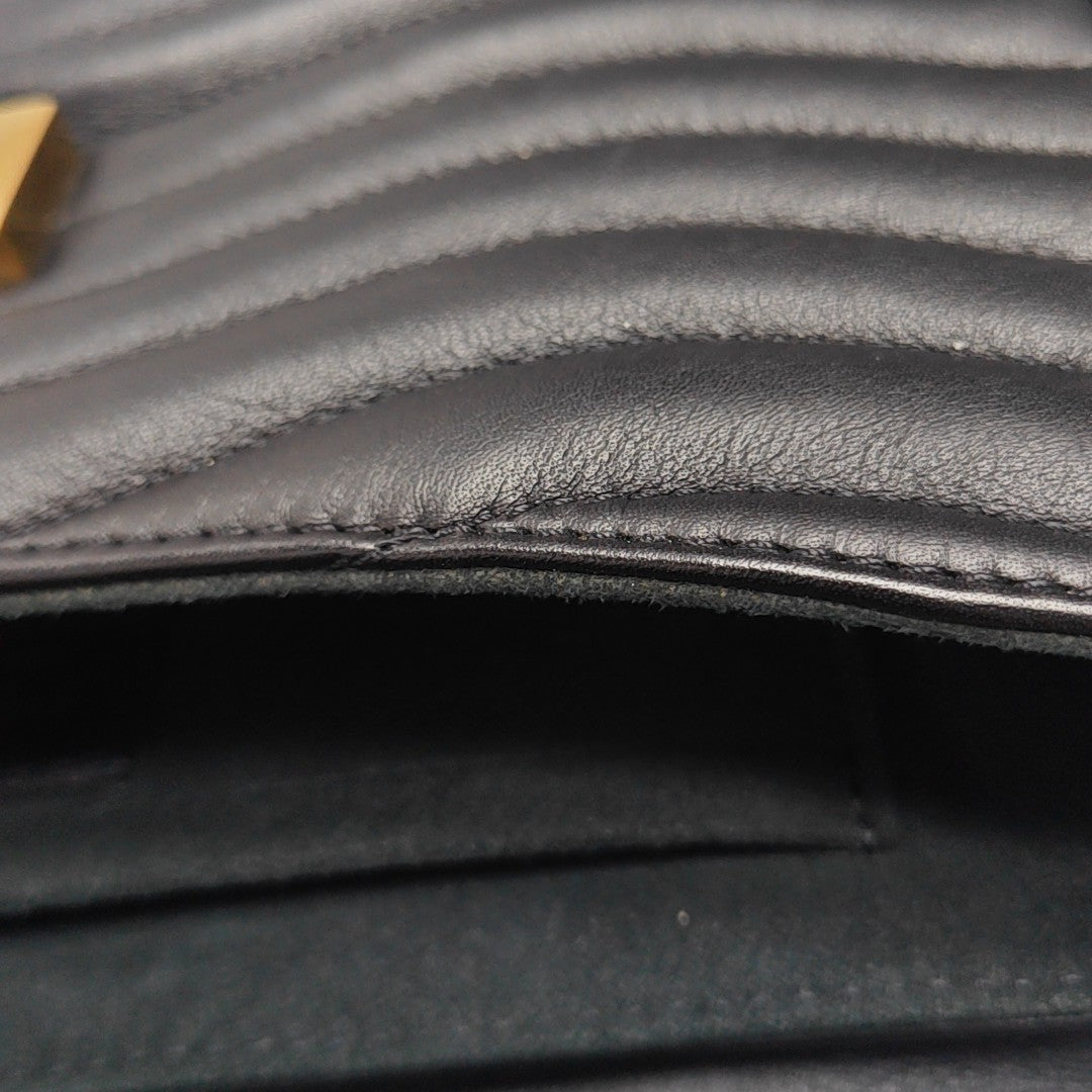 NEW WAVE MM Quilted Calfskin Black
